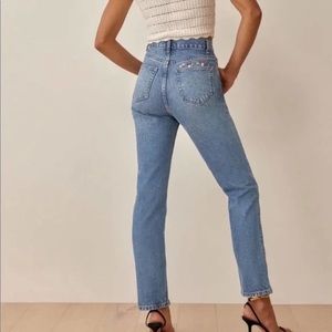 Reformation Cynthia Mushroom Jeans